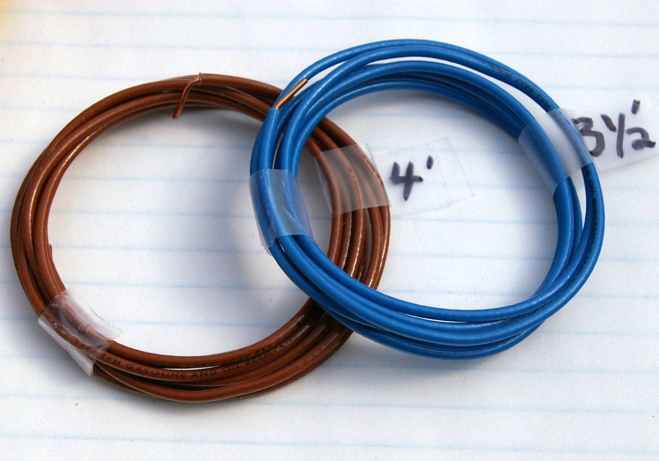 Colourcoated Electrical Wire Bundles BlueBrown