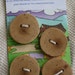 Wooden Buttons, Sustainably Harvested, Organic- set of four