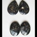 SALE,2 Pairs Pyrite Cabochons,8.72g