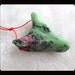 Carved Ruby and Zoisite Wolf Head Pendant Bead,37x30x12mm,18.66g