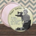 Singer Sewing Company Vintage 2.25 inch Compact Mirror