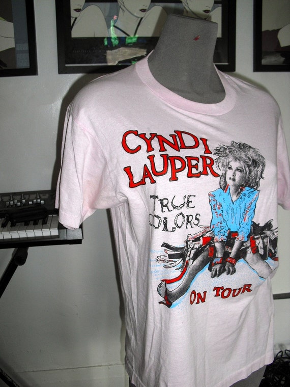 Cyndi Lauper Punk 80's True Colors Tour Shirt by hausoflulu