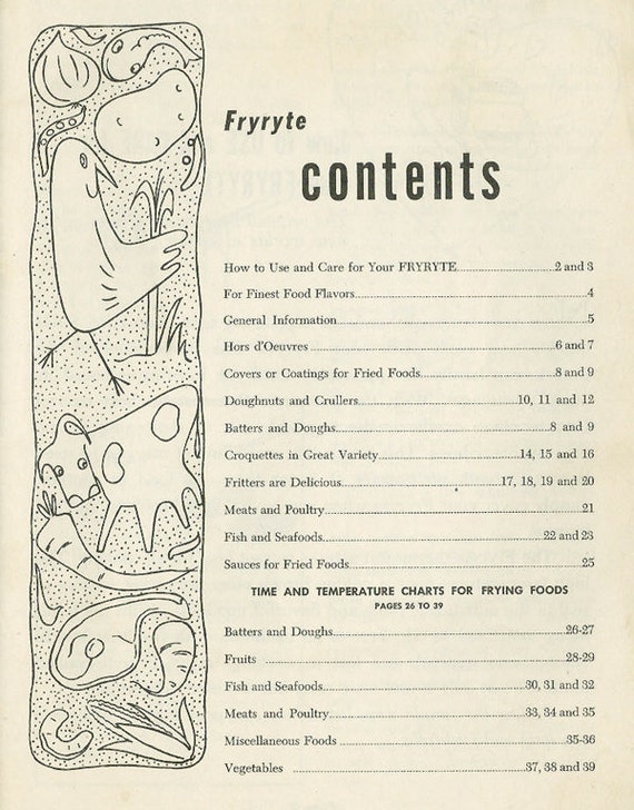 Vintage Cookbook 1950s DULANE FRYRYTE Electric Deep Fryer Mid