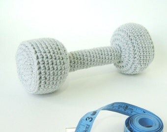 Crochet Pattern toy Amigurumi Dumbbells Baby or Toddler Novelty for Adults, Cat/Dog Toy- PDF file Permission to Sell what you make p121