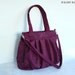 Purple Bag in Water-resistant Nylon - 2 Exterior Zipper Pockets - Ready to Ship