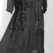 20s AUTHENTIC Black Cut Velvet BURNOUT and Chiffon Crepe Dress