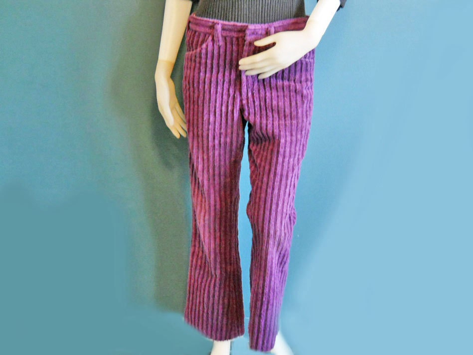 mens extra wide wale corduroy pants