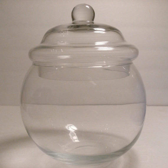 Apothecary Jar Glass Globe with Lid For Terrariums