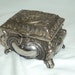 Vintage Keepsake Nickel Silver Trinket and Jewelry Box Japan