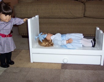 Trundle Doll bed fits American girl 18 inch dolls