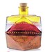 Painted Glass Bottle Reed Diffuser Yellow Red & Gold Crackled