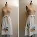 Vintage 1970s 1980s Wrap Skirt Duck Applique