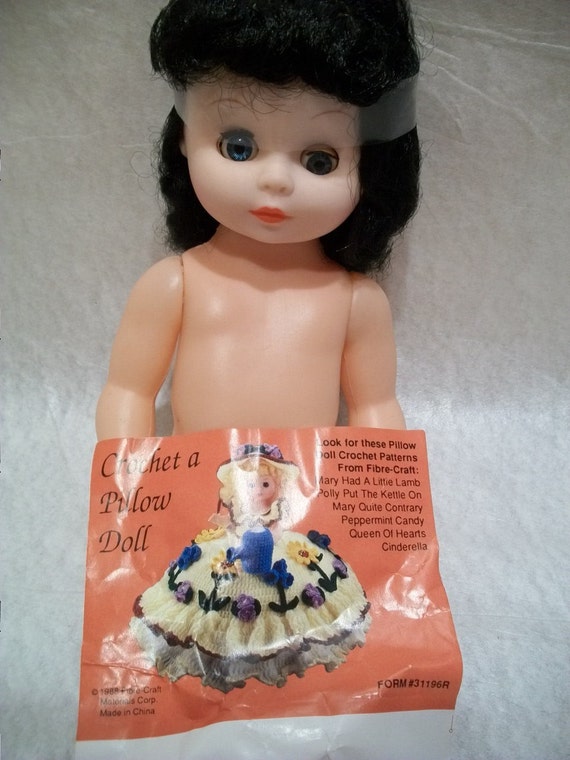 Vintage Pillow Doll Parts Vinyl Doll Parts Crochet Pillow