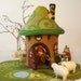 Gnome Bungalow made of Felt
