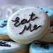 A dozen Eat Me Cookies for your Alice in Wonderland Themed Party