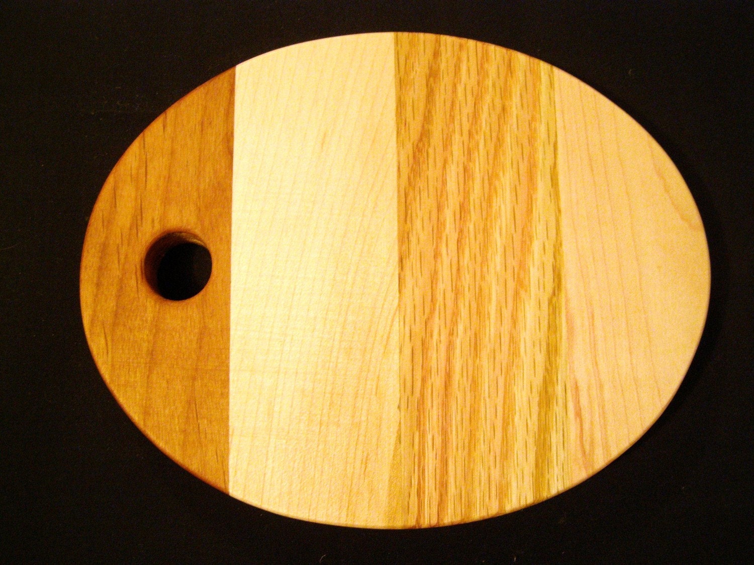 Small Oval Shaped Wooden Cutting Board