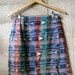 IKAT southwest 90s pencil SKIRT with wooden button closure