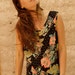 90s floral TWIN peaks slouchy oversize TANK top