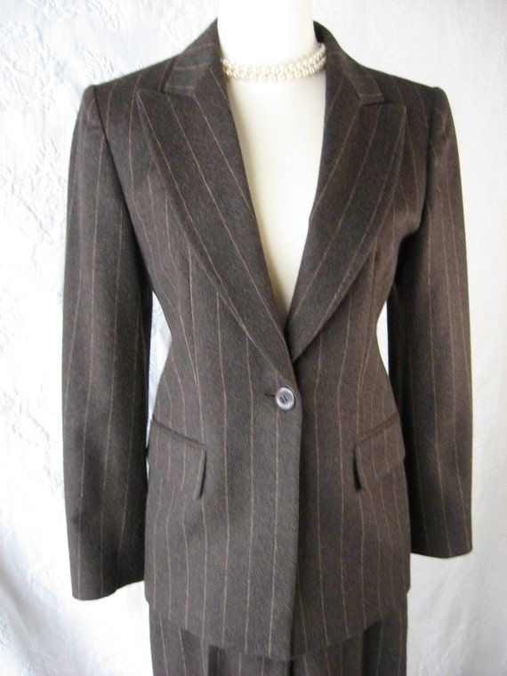 Vintage Pant Suit MAX MARA Made in ITALY Wool & Angora