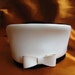 Vintage 1960s Carnaby Street Style Hat. Mod Ivory faux leather Pillbox Toque Hat