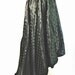 High Low Scooped Hemline Long Black Evening Skirt. 1980s Vintage. BONWIT TELLER.