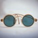Round Antique Sunglasses with Translucent Plastic Frames, Vintage 1930s