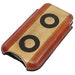 Slim Cell Phone Leather Sleeve - Oreo