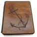 Ipad 2 Leather Book Cover Case - Anchor