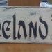 Vintage Styled Ireland Sign