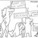 Protest Embroidery or Coloring Page