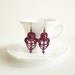 Plum Tuckered Out and Time for Tea Tatted Earrings