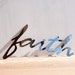 Mirror Wall Decor Word Sign 'Faith' - signage, wall art, typography, handwriting