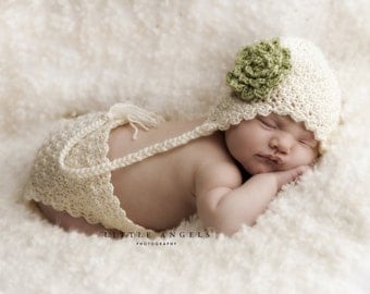 Soft Shells Baby Ear Flap Hat Crochet Pattern 428