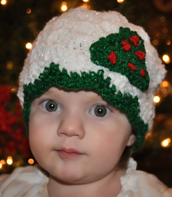 Christmas Tree Beanie Crochet Hat Pattern 373