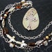 Spiritual Solid Sterling Silver Cross Necklace on Shell Pendant Hand Crafted
