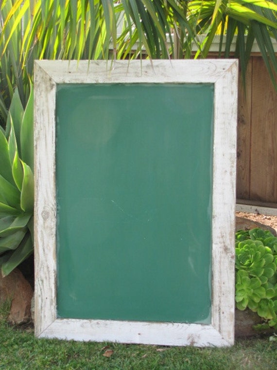 Vintage large Chalkboard Reclaimed wood with