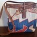 Vintage Leather and Woven Southwest Tapestry Purse