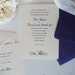 Traditional Wedding Invitation with Initial (shown in Purple, with RSVP Card)