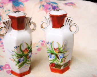 Vintage Souvenir Salt and Pepper Shakers-Japan