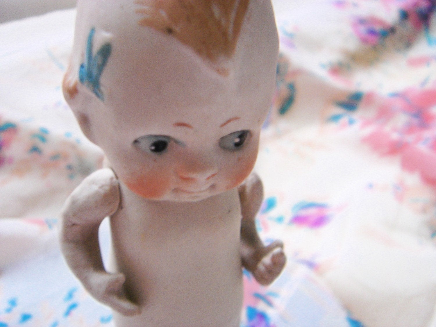 Antique Bisque Kewpie Doll with Bows