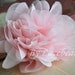 Pink Chiffon Tulle Flower With Pin For Headwear Decor Fashion Costume 1 pcs