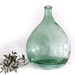 french extra large green glass bottle, demijohn,antique carboy