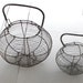 EXTRAODINARY GIANT Antique Wire Egg Basket, from an old school restaurant