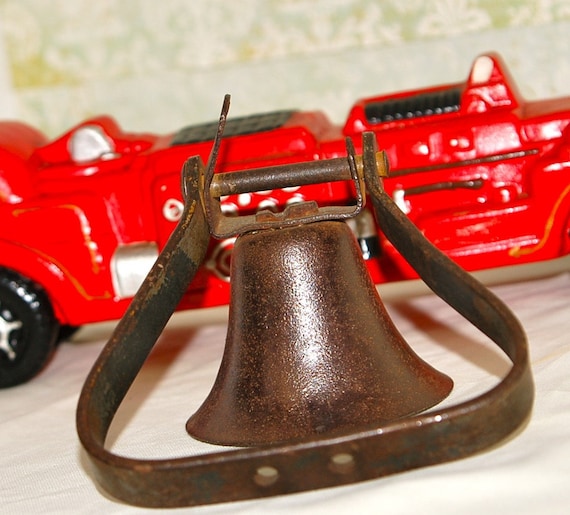 Vintage Fire Truck Pedal Car Bell Works Great