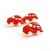Red Car Vintage Buttons (3 pcs)