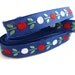 Vintage Flowers Trim, Blue, Red & White Trim
