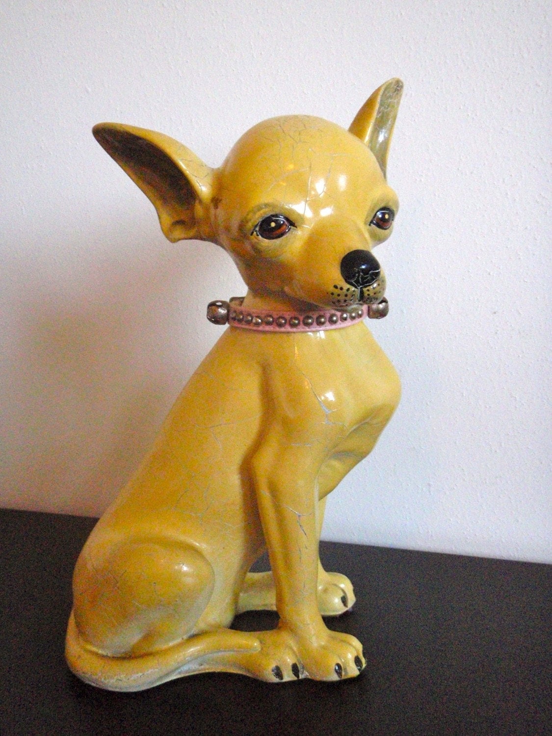 ceramic chihuahua statue