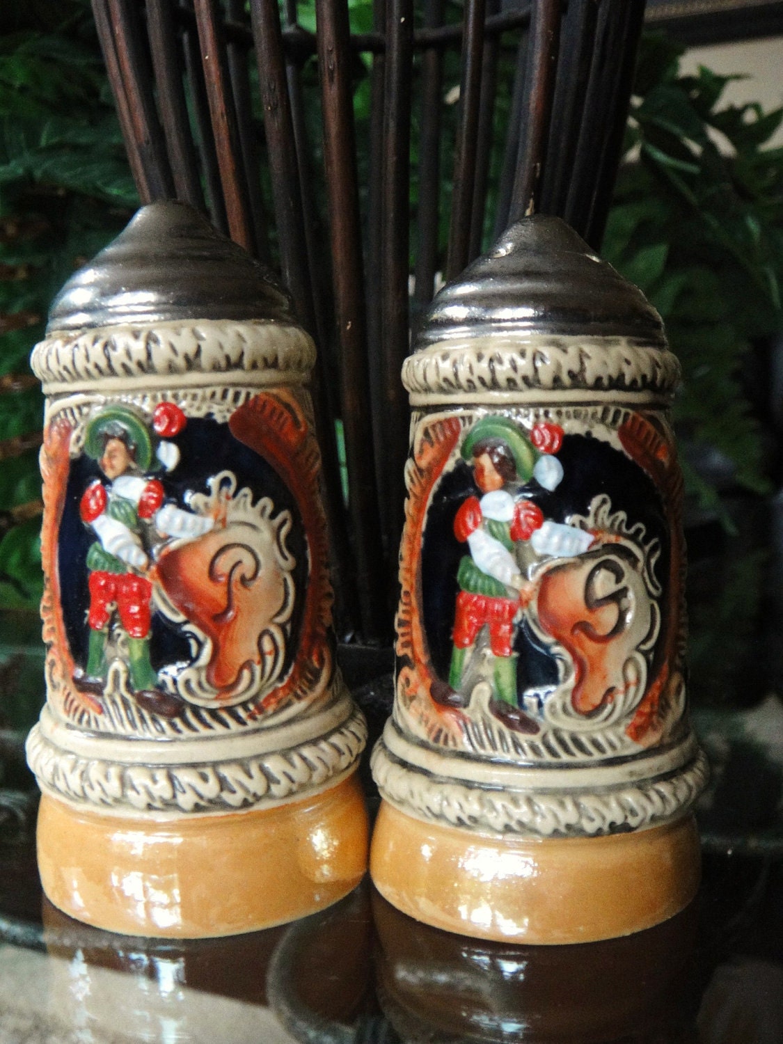 Salt and Pepper Shakers German Beer Steins