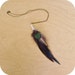 Fox Bone Feather Necklace - Red Fox Foot Bone, Black Feathers