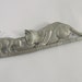 Vintage JJ Jonette Jewelry Pewter Tone Cat & Kitten Pin Brooch